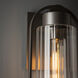 Alcove 1 Light 19.6 inch Coastal Dark Smoke Outdoor Sconce in Clear, Medium