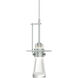 Erlenmeyer 1 Light 4 inch Vintage Platinum Mini Pendant Ceiling Light, Large