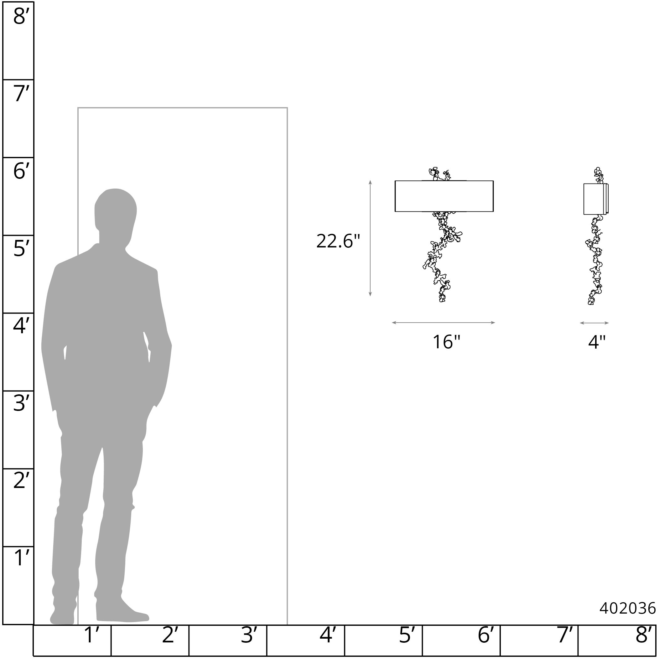 Coral Sconce Wall Light in Bronze