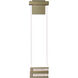 Art + Alchemy Stacks LED 6 inch Modern Brass Wall Sconce Wall Light