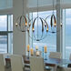 Cirque 4 Light 19 inch Dark Smoke Chandelier Ceiling Light, Small