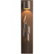 Flux 1 Light 23.4 inch Coastal Bronze Outdoor Sconce