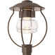 Mason 1 Light 17 inch Coastal Bronze Outdoor Post Light