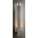 Vertical Bar 1 Light 23.5 inch Coastal Dark Smoke Outdoor Sconce, Large