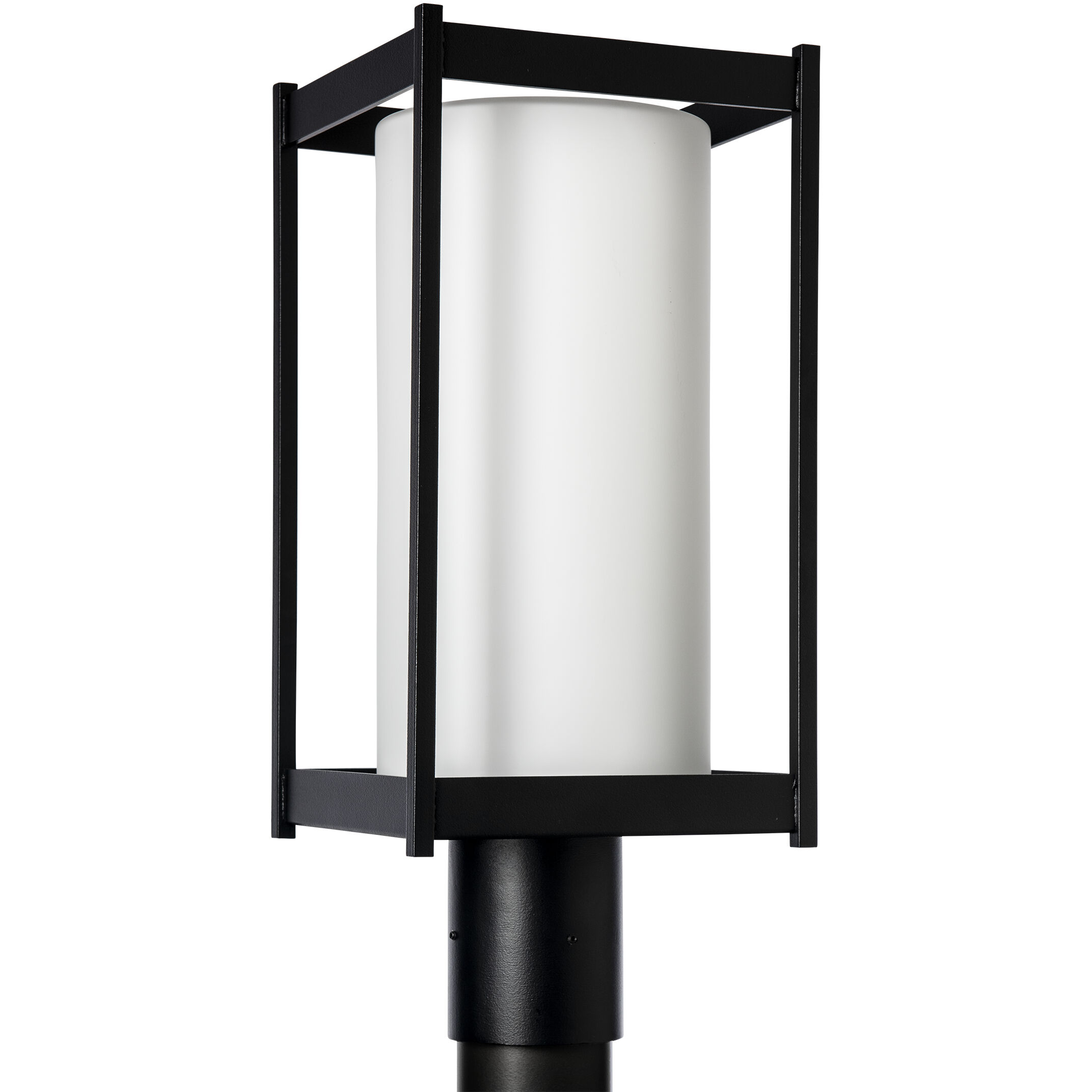 Cela 1 Light 18.6 inch Coastal Black Outdoor Post Light in Opal