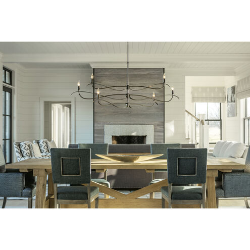 Willow 6 Light 59.4 inch Vintage Platinum Chandelier Ceiling Light, Large