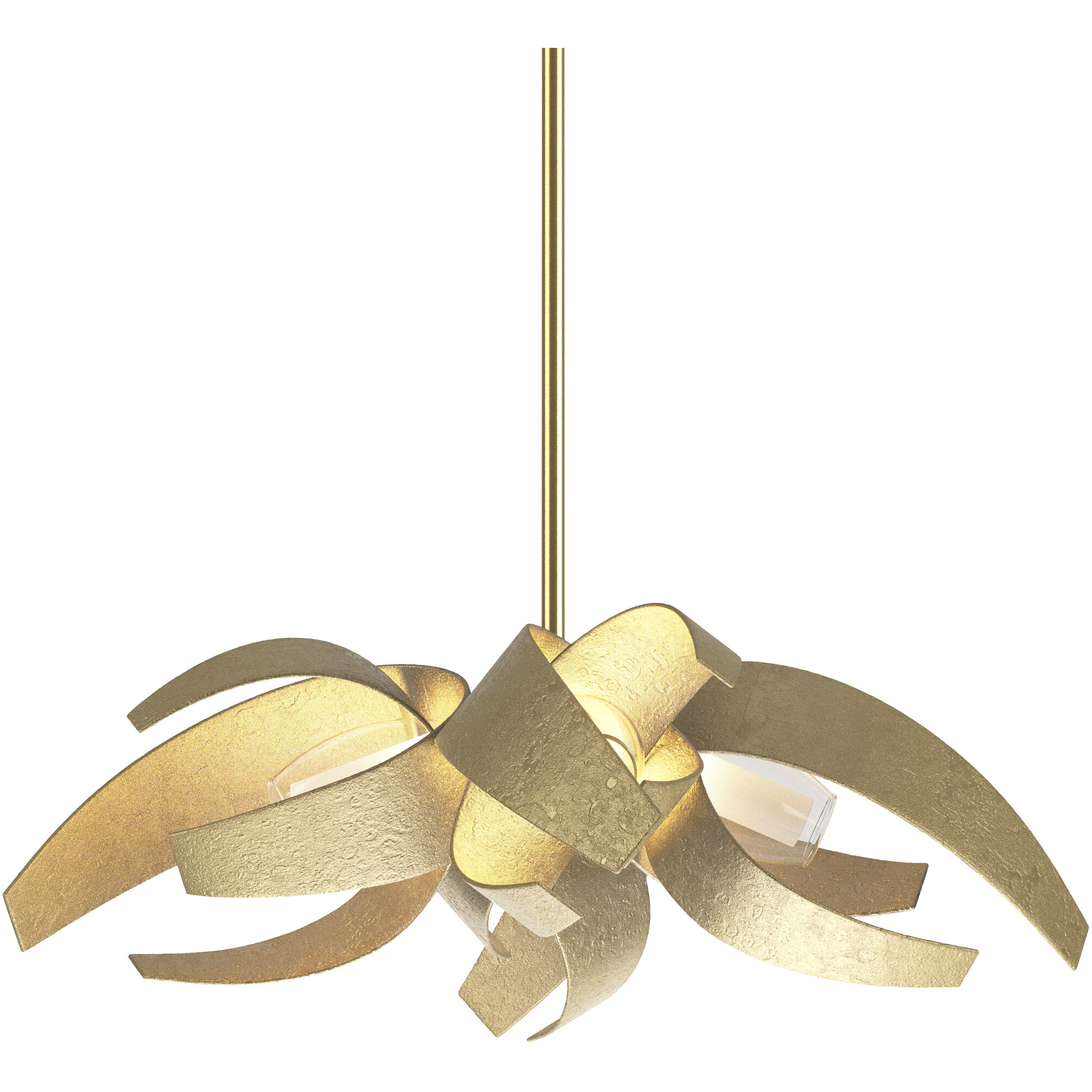 Corona 4 Light 18.25 inch Modern Brass Dining Pendant Ceiling Light, Small