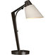 Reach 21.9 inch 100 watt Oil Rubbed Bronze Table Lamp Portable Light in Flax