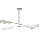 Vertex 4 Light 92 inch Vintage Platinum and Bronze Pendant/Semi-Flush Ceiling Light in Vintage Platinum/Bronze, Large