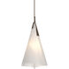 Mobius 1 Light 13.5 inch Bronze Pendant Ceiling Light, Tall