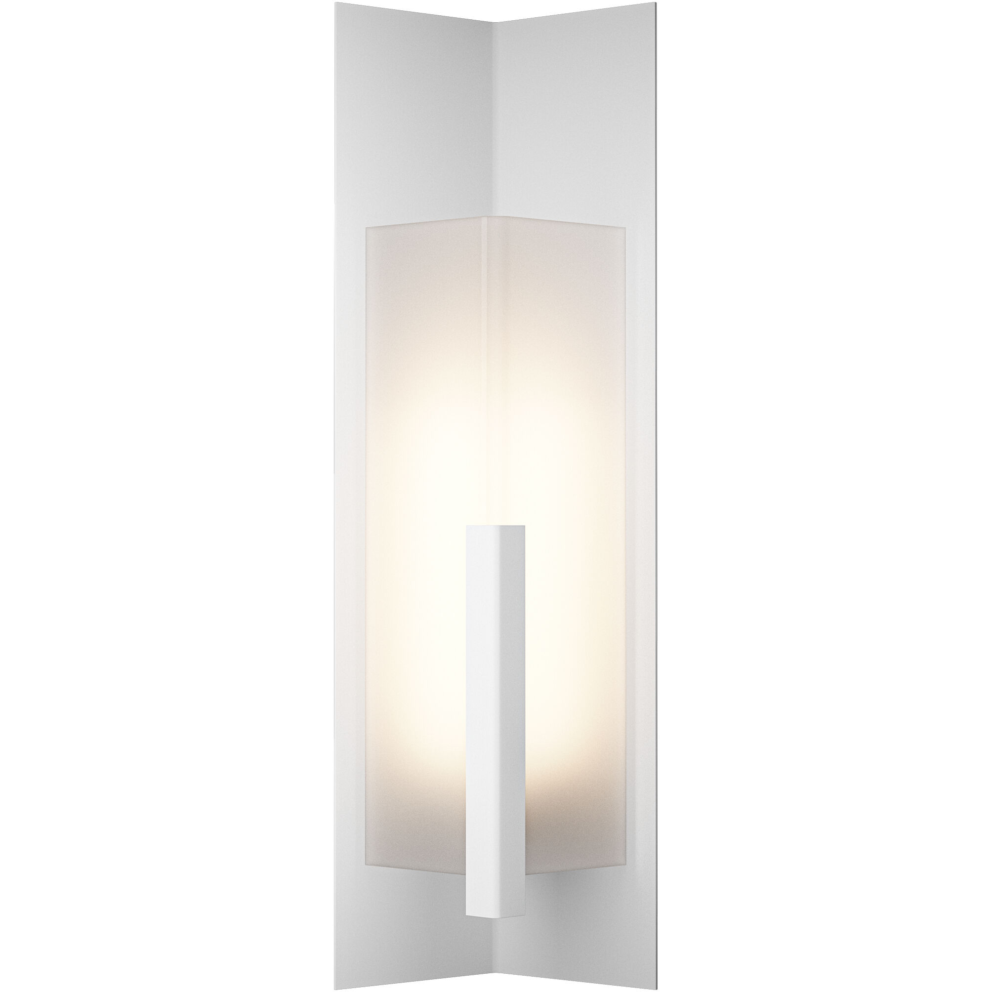 Summit 1 Light 34 inch White Outdoor Sconce in Frosted, Large