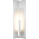 Summit 1 Light 34 inch White Outdoor Sconce in Frosted, Large