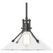 Henry 1 Light 14.4 inch Black Mini Pendant Ceiling Light in Clear, Medium