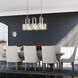 Arc 8 Light 43 inch Sterling Linear Pendant Ceiling Light