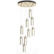 Exos Glass 9 Light 20.50 inch Pendant