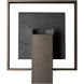 Shadow Box 1 Light 11.7 inch Oil Rubbed Bronze Outdoor Sconce, Medium