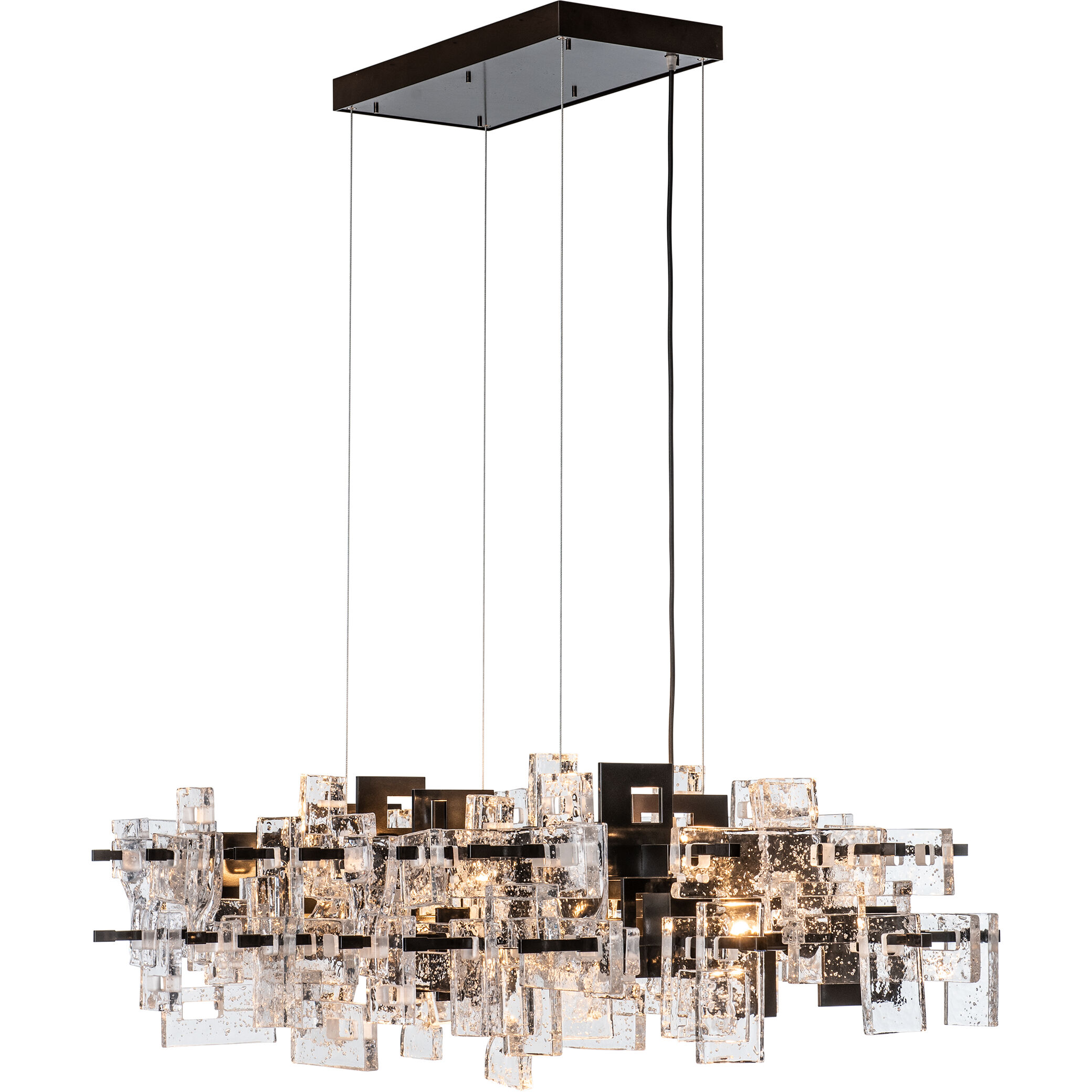 Fusion 10 Light 52.5 inch Ink Pendant Ceiling Light