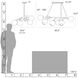 Vine 7 Light 49.3 inch Ink Pendant Ceiling Light