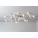 Art & Alchemy SNAPS LED 86.5 inch White Pendant Ceiling Light in Chestnut Leather with Alabaster, Large