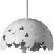 Pangea 1 Light 15.3 inch White Pendant Ceiling Light - Open Box