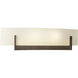 Axis 2 Light 17.3 inch White ADA Sconce Wall Light in Opal