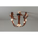 Art & Alchemy SNAPS LED 86.5 inch White Pendant Ceiling Light in Chestnut Leather with Alabaster, Large