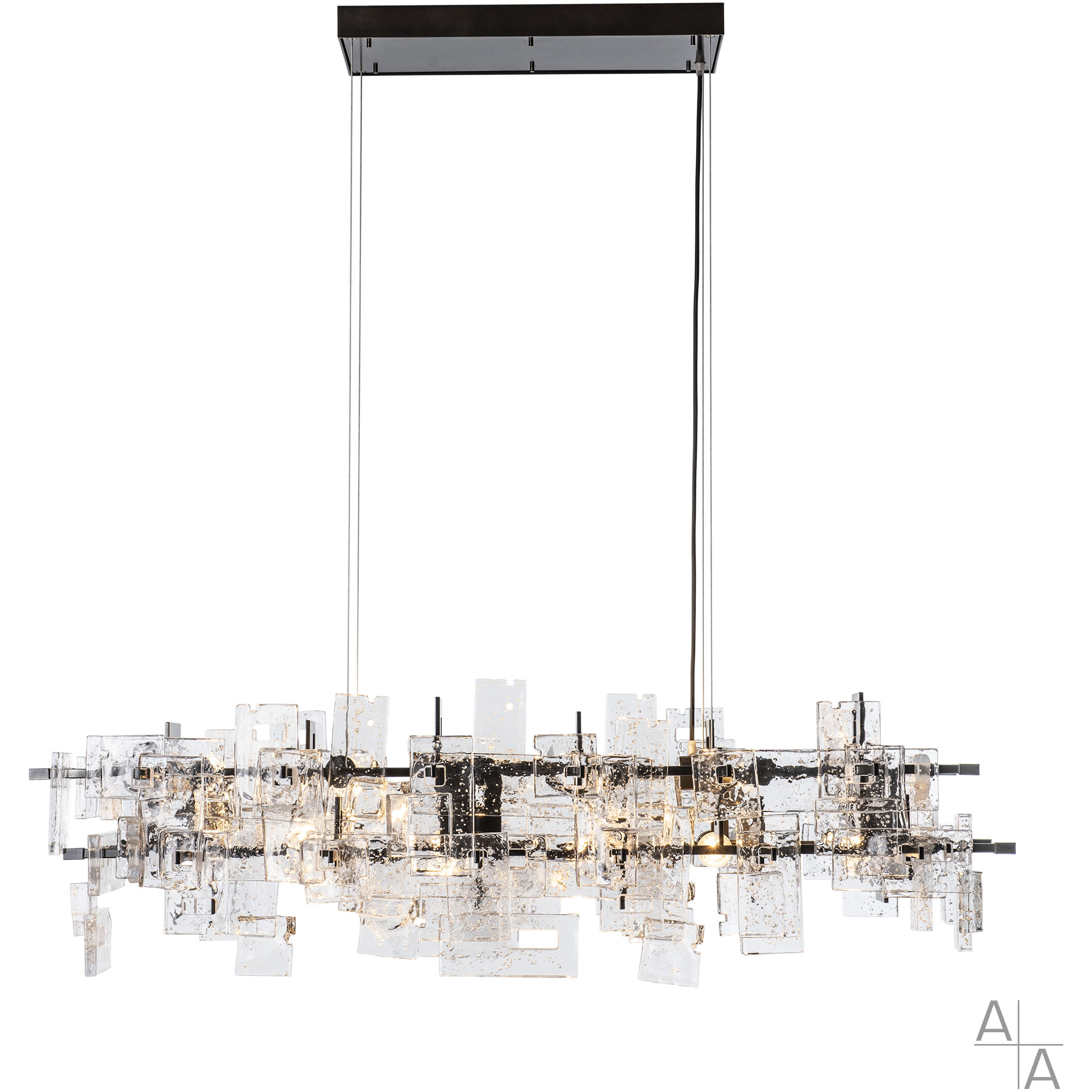 Fusion 10 Light 52.5 inch Ink Pendant Ceiling Light