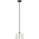 Exos 1 Light 11.6 inch Natural Iron Pendant Ceiling Light in Natural Anna, Small