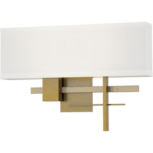 Cosmo 2 Light 16.5 inch Modern Brass and Modern Brass ADA Sconce Wall Light in Natural Anna