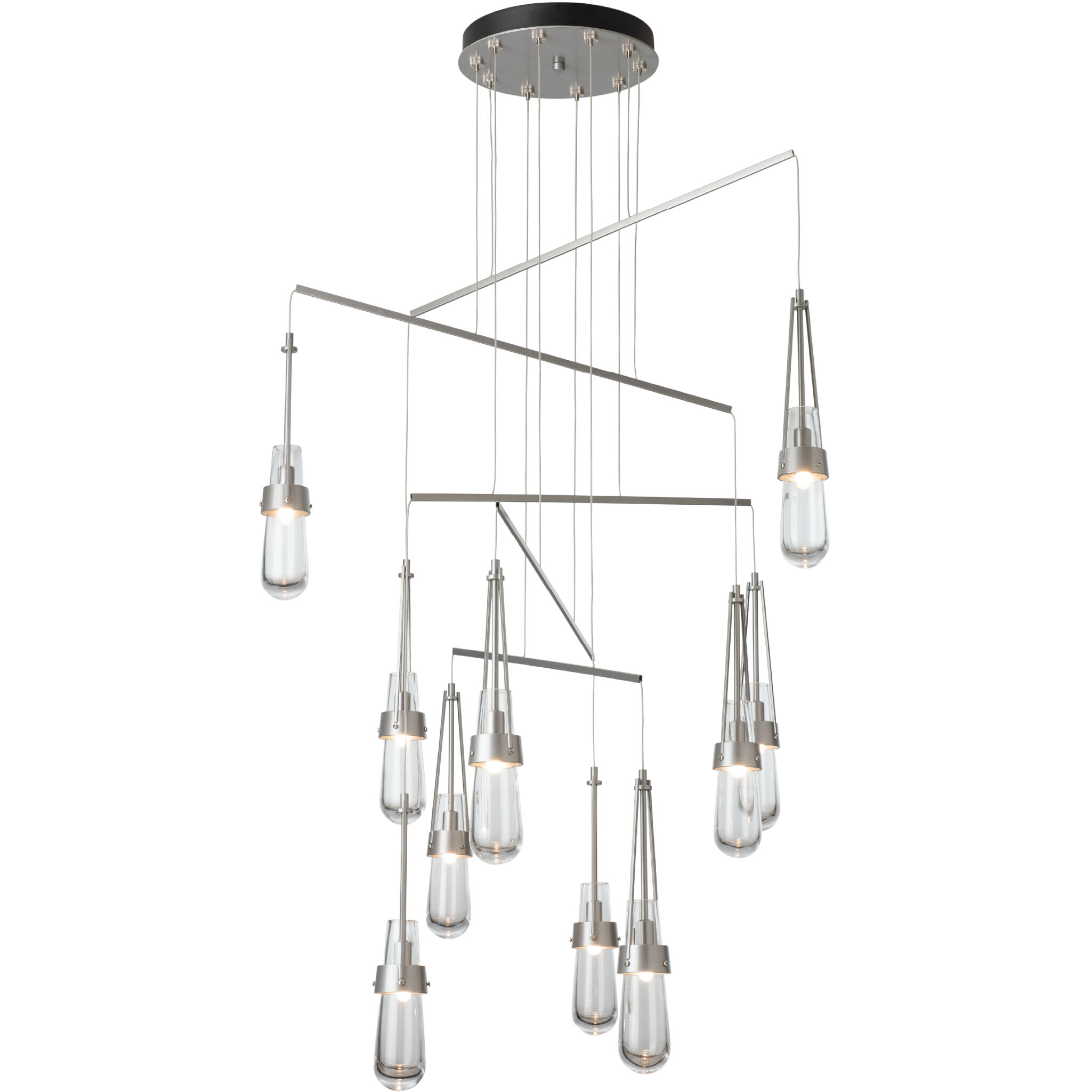 Link 10 Light 35 inch Soft Gold Mobile Pendant Ceiling Light