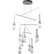 Link 10 Light 35 inch Vintage Platinum Mobile Pendant Ceiling Light