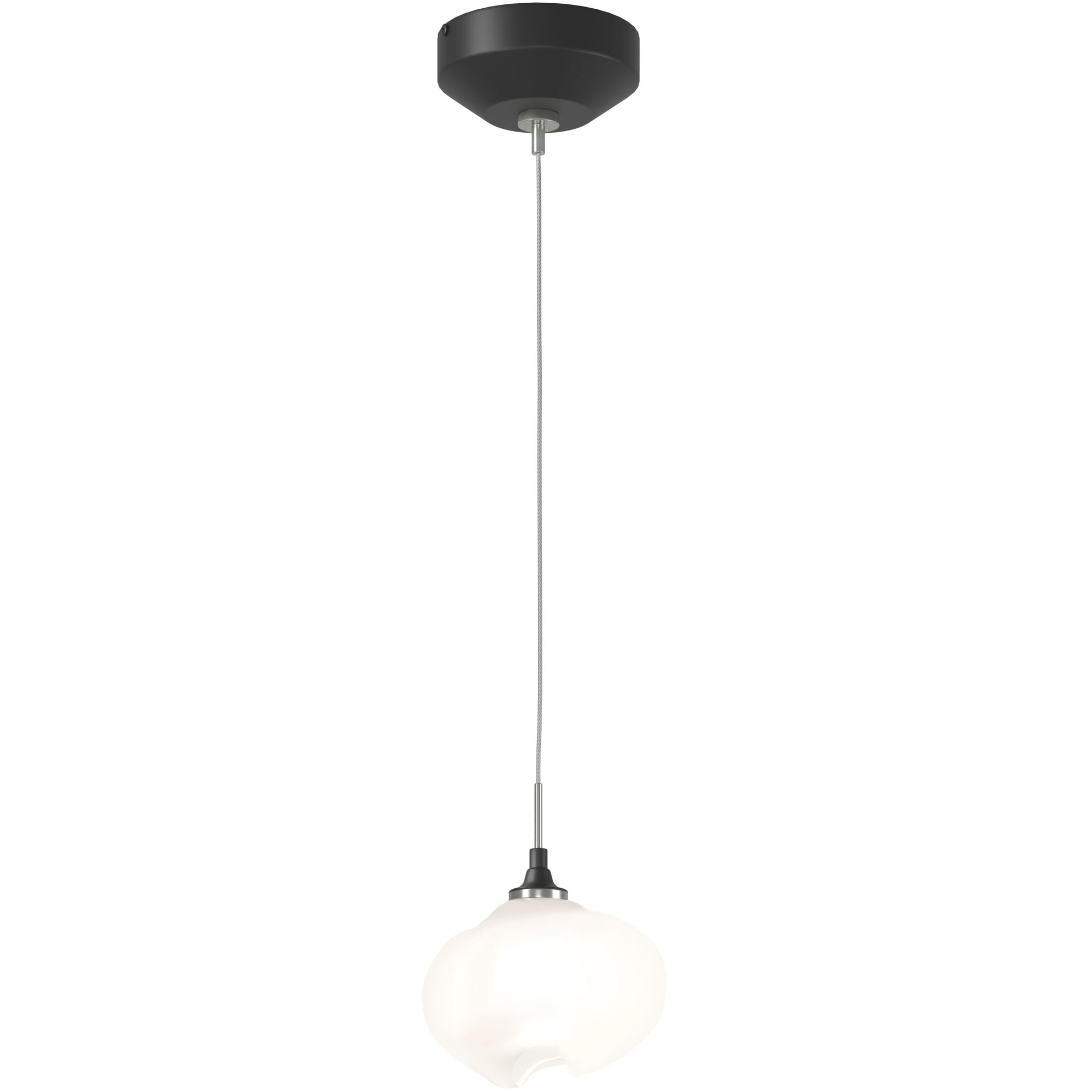 Ume 1 Light 6.2 inch Black Mini Pendant Ceiling Light in Frosted