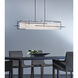 Etch 4 Light 54 inch Bronze Pendant Ceiling Light in Natural Anna