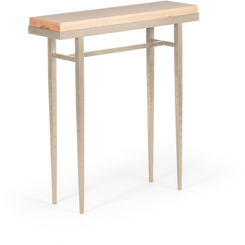 Wick 30 X 8.5 inch Soft Gold Console Table in Maple Natural