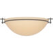 Moonband 3 Light 15.9 inch Dark Smoke Semi-Flush Ceiling Light in Sand, Large