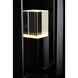 Shadow Box 1 Light 24.1 inch Coastal Black and Coastal Silver Outdoor Post Light