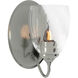 Simple Lines 1 Light 5.75 inch Sterling Sconce Wall Light
