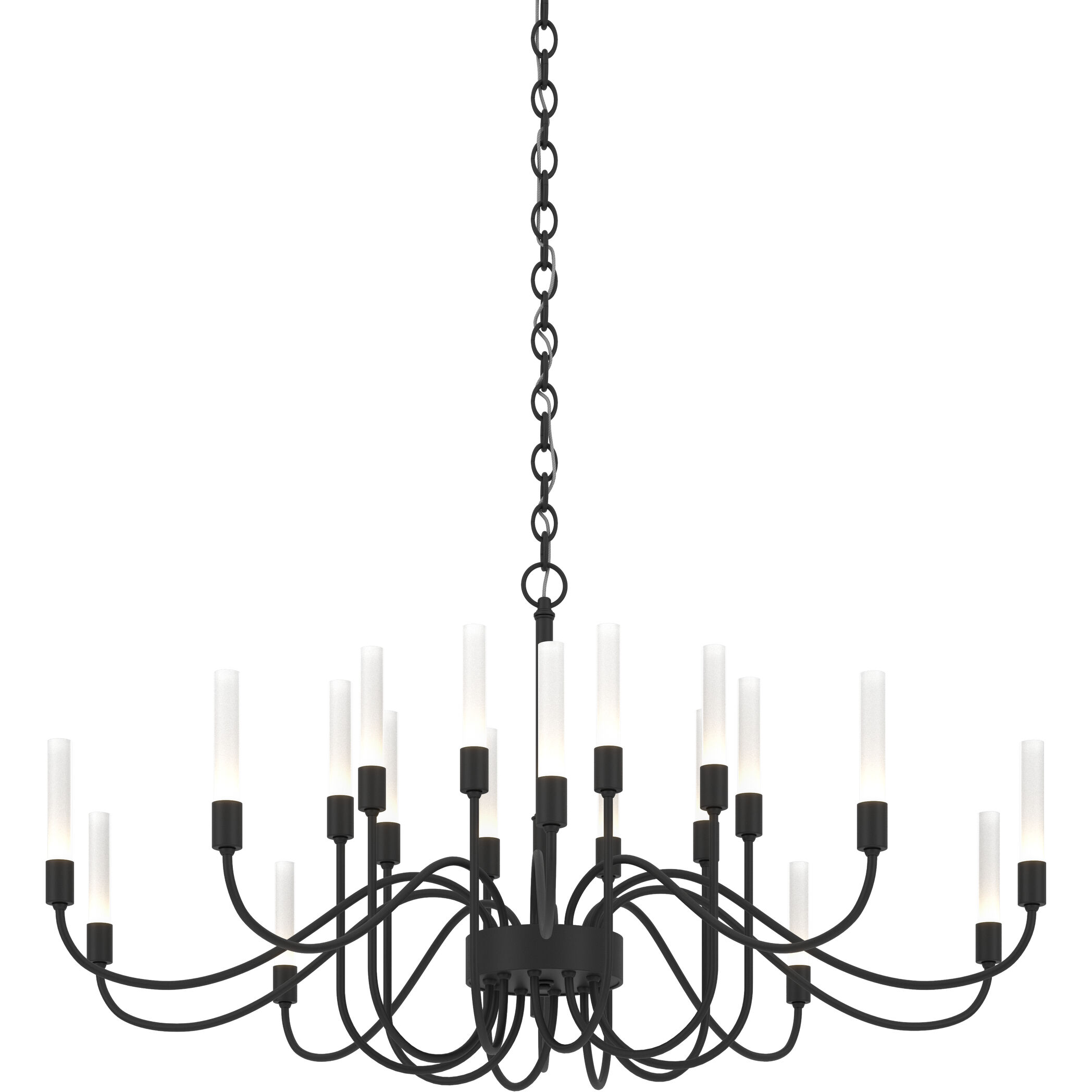 Lisse 20 Light 43.3 inch Black Chandelier Ceiling Light