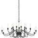 Lisse 20 Light 43.3 inch Black Chandelier Ceiling Light