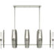 Passage 8 Light 52.1 inch Sterling Pendant Ceiling Light in Frosted