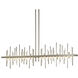 Cityscape LED 51.9 inch Dark Smoke/Vintage Platinum Pendant Ceiling Light, Large