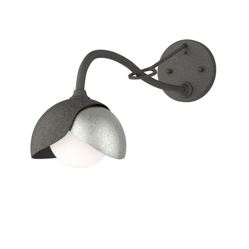 Brooklyn 1 Light 6 inch Natural Iron and Sterling Long-Arm Sconce Wall Light in Natural Iron/Sterling, Long-Arm