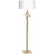 Antasia 58.6 inch 100 watt Modern Brass Floor Lamp Portable Light in Natural Anna