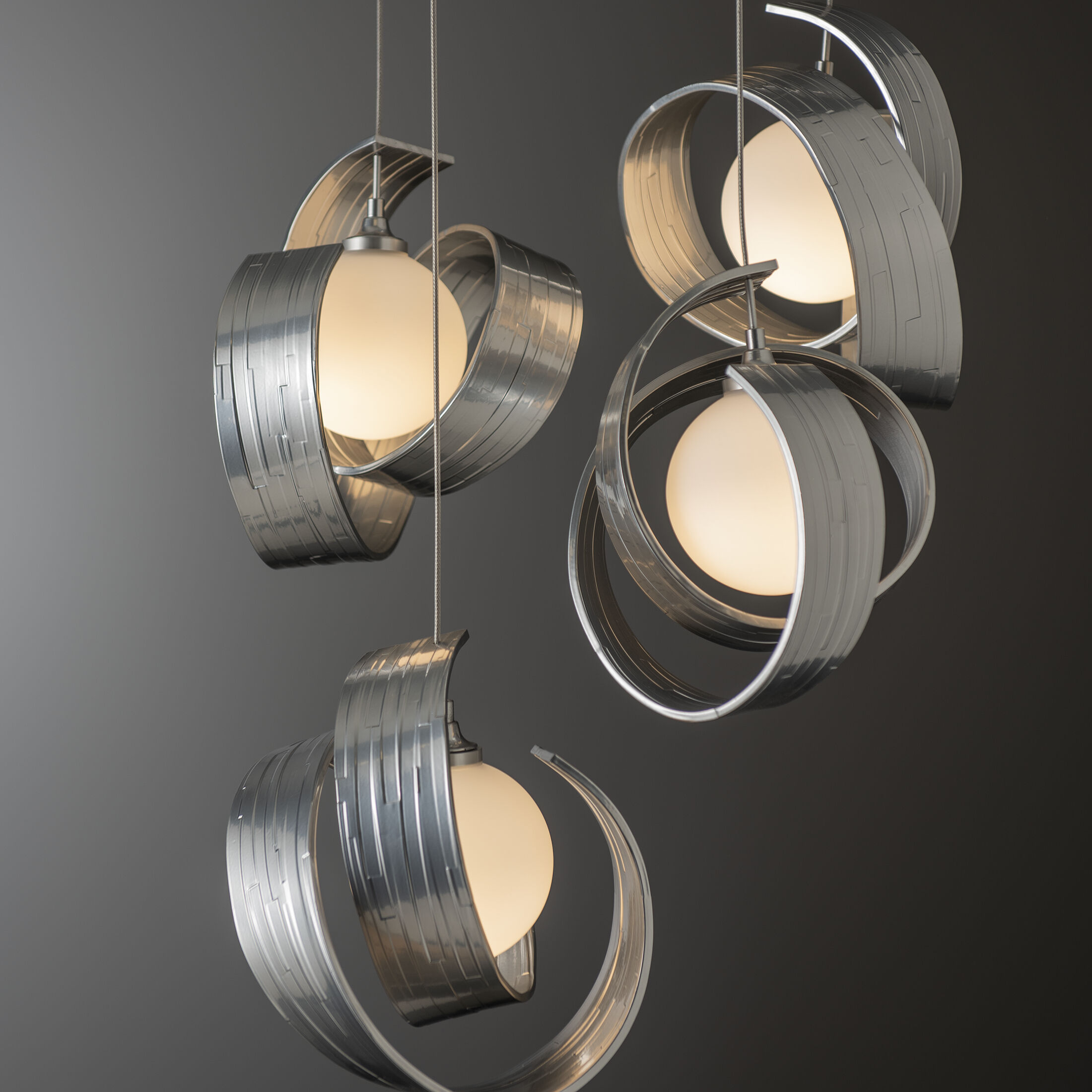 Riza 5 Light 19.1 inch Sterling Pendant Ceiling Light