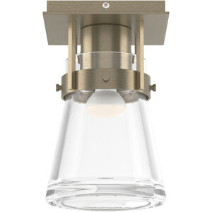 Erlenmeyer 1 Light 6.1 inch Soft Gold Semi-Flush Ceiling Light