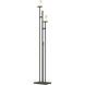 Rook 65.8 inch 100 watt Natural Iron Twin Floor Lamp Portable Light