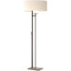 Rook 60 inch 150 watt Dark Smoke Floor Lamp Portable Light in Flax