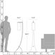 Stasis 58.5 inch 100 watt Natural Iron Floor Lamp Portable Light