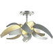 Corona 4 Light 19.6 inch Vintage Platinum Semi-Flush Ceiling Light