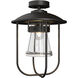 Erlenmeyer 1 Light 12.1 inch Coastal Oil Rubbed Bronze Outdoor Semi-Flush